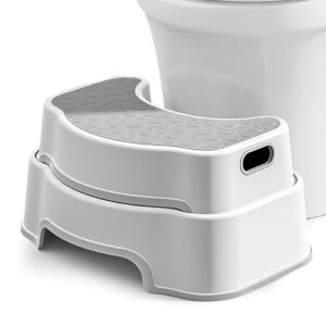 Toilettenhocker mit ergonomischem Design und rutschfestem Boden für eine sichere Benutzung bei Erwachsenen, Kindern und Senioren