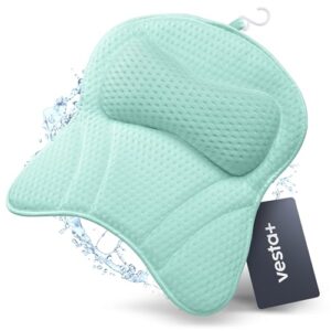 Badewannen Kissen mit Saugnäpfen, hochwertiges Nackenbadewanne Kissen, praktisches Duschkissen für die Badezeit