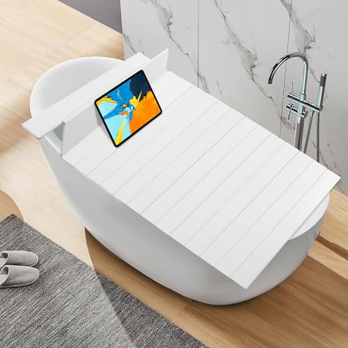 Badewannenabdeckung 170x75cm, wasserdichte und staubdichte PVC-Dämmplatte für alle Standardbäder