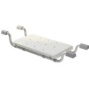 Badewannensitz für Senioren, rutschfestes Brett und verstärktes Aluminiumrohr, stabiles Badewannenbrett bis 120 kg, verstellbar zwischen 71-81 cm