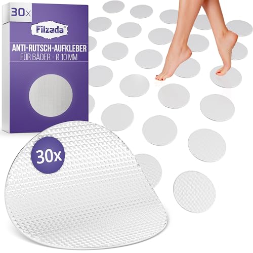 Anti-Rutsch Aufkleber für Badewanne, transparent, rund, Ø 10 cm, Selbstklebende Antirutsch Pads Dusche, Antirutsch Dusche Aufkleber, Sicherheit in Ihrem Badezimmer