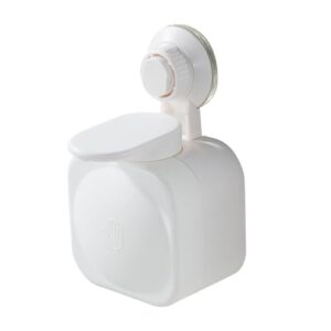 Flüssigseifenspender - Wandmontierter Seifenausgabegerät, Bohrfrei Montage, Saugnapfbefestigung, Nachfüllbarer Behälter, 3kg Belastbarkeit, Kreativ Design Für Küche Dusche Badezimmer