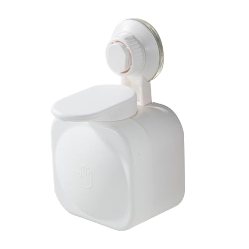 Flüssigseifenspender - Wandmontierter Seifenausgabegerät, Bohrfrei Montage, Saugnapfbefestigung, Nachfüllbarer Behälter, 3kg Belastbarkeit, Kreativ Design Für Küche Dusche Badezimmer