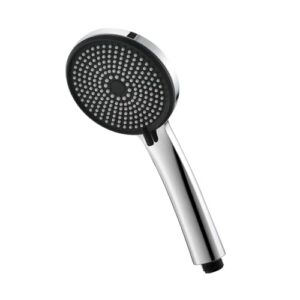 GRIFEMA Handbrause mit 3 Strahlarten, Hochdruck Duschkopf mit 216 Silikondüsen, Chrom, Anti-Kalk und einfacher Reinigung, universelle Passform für den täglichen Gebrauch.