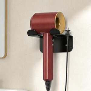 Haartrocknerhalter, Selbstklebende Wandhalterung für Badezimmer und Hotelzimmer mit 2 verschiedenen Halterungen