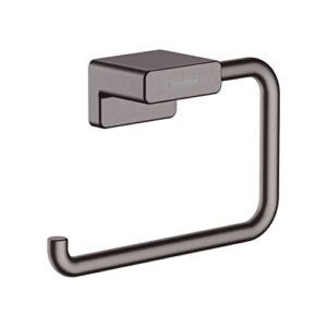Hochwertiger Handtuchring für Wandmontage, verdeckte Befestigung, metallischer Schwarz-Chrom Look