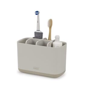 Praktischer Zahnbürstenhalter Caddy für das Badezimmer mit Matte Oberfläche und Beige Farbe