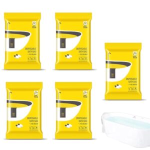 QOCUILC Einweg-Badewannen-Abdeckungen, 5 Stück, übergroße Badetaschen für Haushalt, Reisen und Spa-Hotel