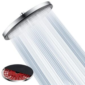Ronvie 11 Zoll Selbstreinigender Duschkopf Regendusche mit Anti-Kalk-Düsen und Wasserfall Wassersparend Kopfbrause für Badezimmer