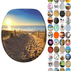 Sanilo WC Sitz mit Absenkautomatik, viele neue Toilettendeckel zur Auswahl, hochwertige Oberfläche, einfache Montage, stabile Scharniere