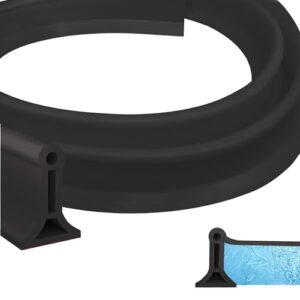 Schwallschutzleiste für Dusche und Küche, selbstklebend, silikon, 2m lang, schwarz