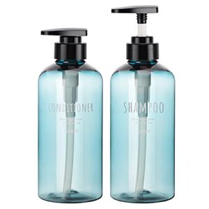 Zwei Segbeauty 500 ml Flüssigseifenspender für Badezimmer mit Pumpflaschen, geeignet für Shampoo, Spülung, Duschgel und Lotion