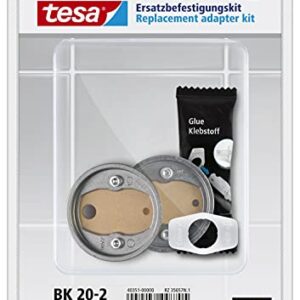Ersatzteil-Set mit Zamak-Ring, selbstklebend, 41mm Durchmesser, 8mm Höhe, für Bad-Accessoires