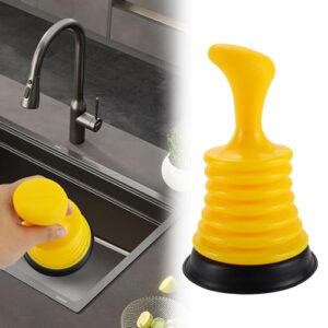 Tyafzzn Pömpel, 18cm Saugglocke Abfluss, Plunger Sink für Bad Küche Dusche Toilette mit hoher Saugkraft und ergonomischem Griff