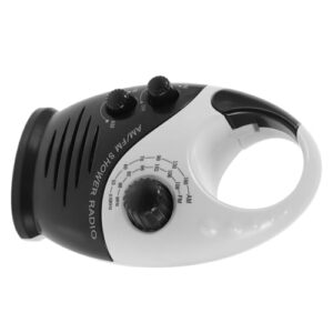 Kompaktes wasserdichtes Duschradio mit tragbarem Lautsprecher und Griff für Badezimmer, Dusche und Outdoor - batteriebetriebenes Bad Radio