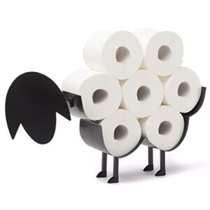 Praktischer und stylischer Toilettenpapierhalter im Schafdesign für das Badezimmer, bietet Platz für bis zu 7 Rollen Klopapier.