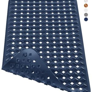 Yimobra Badewannenmatte, Extra Lang Badematte für Wanne Anti-Rutsch mit Abflusslöchern, Saugnäpfen, Phthalatfrei, Latexfrei und Maschinenwaschbar (88 x 40 cm)