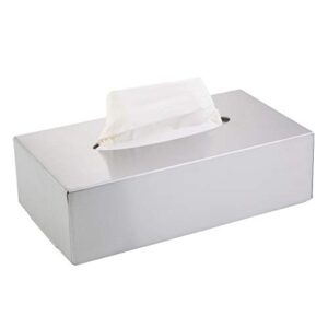 Taschentuchbox mit Wandmontage aus Edelstahl in Silberfarbe für Badezimmer, Küche oder Büro