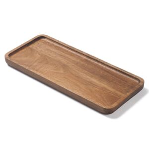 Badezimmer-Tablett aus Akazienholz, stabile und dauerhafte Lösung für Badezimmer-Organisation, perfekt für Aufbewahrung von Handtüchern, Toilettenartikeln und Kosmetika