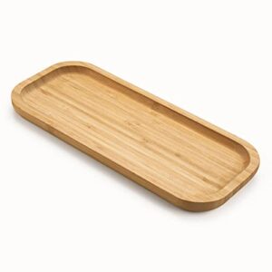 Badezimmer Tablett aus Bambus, Holz Kosmetik Tablett Organizer für ein sauberes und ordentliches Badezimmer