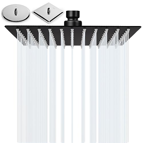 BalladHome 8 Zoll Duschkopf Regendusche aus Edelstahl 304 mit Anti-Kalk-Düse für eine praktische und einfache Installation