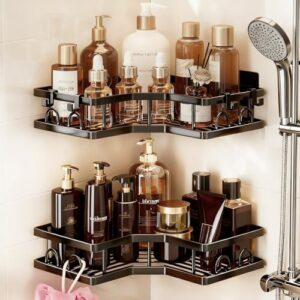 Duschablage ohne Bohren, edelstahl rostfreies Badezimmer Organizer Regal mit großer Kapazität für Shampoo Duschgel Küche