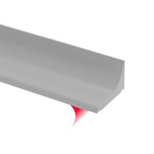 Dusche Schwallschutzleiste Selbstklebend, 1.2 Meter lang, grau, wasserdicht und schimmelresistent