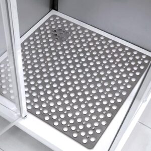 ZOKBOM Duschmatte rutschfest 70x70 cm, TPE Antirutschmatte Dusche mit Saugnäpfen, Badematte mit Ablauflöchern und Komfort Sicherheits Duscheinlage rutschfest