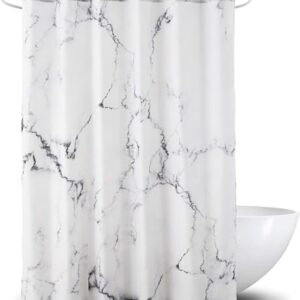 QIANLUOO Duschvorhang 180 x 210 cm, wasserdichter Badewannenvorhang mit Muster und Ösen für ein luxuriöses Badezimmer-Erlebnis