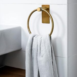 Hochwertiger Handtuchhalter aus Edelstahl mit selbstklebender Wandmontage, ideal für Badezimmer und Küche