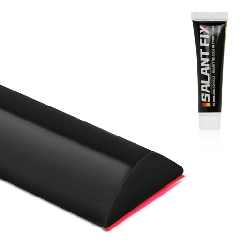 Schwallschutzleiste für Dusche, Selbstklebend, Silikon Duschschwelle Boden, wasserdichter Streifen aus PVC-Material, ideal für Küchen, Bäder und Waschbecken (Schwarz)
