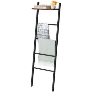 Multifunktionales Handtuchleiter-Regal mit 5 Ebenen, industrieartiger Design, ideal für Wohnzimmer, Schlafzimmer und Badezimmer