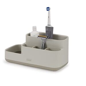 Bad Aufbewahrung Caddy Organizer für Badezimmerzubehör mit Mattes Finish und Beige Farbe, praktisches Organisationsystem für das Badezimmer