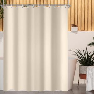 Duschvorhang beige, wasserdicht, leicht zu reinigen, antischimlertextilien, polyester-stoff, badevorhänge für badezimmer und badewanne