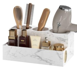 Badezimmer Organizer mit Haarwerkzeugen, Föhn Halterung aus Metall, einzigartiges Design und sichere Kühlung