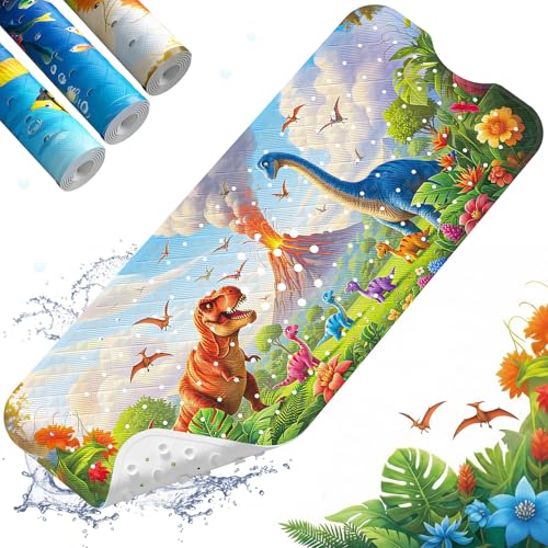 XIYUNTE Badewannenmatte rutschfest für Kinder, 100x40 cm Antirutschmatte für Badewanne und Dusche, schimmelresistente Badematte für Baby und Kinder, 100% BPA frei & maschinenwaschbar