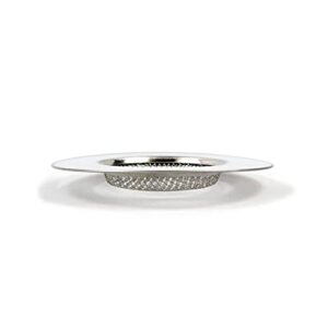 3 Stück Abflussfilter, feines Sieb für Dusche und Waschbecken aus Edelstahl mit Ø 7 cm, flach und rustikabeständig