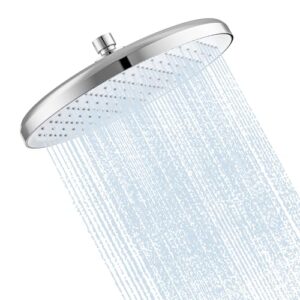Regenduschkopf aus hochwertigem Material, luxuriöses Duschvergnügen mit 25 cm Durchmesser und Wasserabgabe wie im Hotel, anti-kalk duschen Regenbrause, installierbar an Wand oder Decke