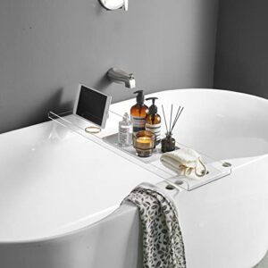 Badewannentablett über der Badewanne, praktisches Accessoire für die Elegante Badewanne mit viel Stauraum und Wasserabweisung.