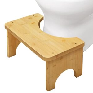 Toilettenhocker aus Holz, natürliche Hocke für Erwachsene und Kinder, Anti-Verstopfung, Gegen Blähungen, umweltfreundlich, robust und langlebig