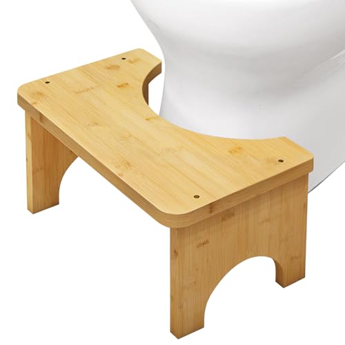Toilettenhocker aus Holz, natürliche Hocke für Erwachsene und Kinder, Anti-Verstopfung, Gegen Blähungen, umweltfreundlich, robust und langlebig