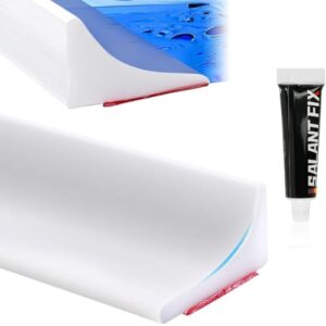 Dusche Schwallschutzleiste Selbstklebend, Silikon Wasserstopper für Bäder und Küchen
