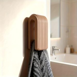 Handtuchhalter mit automatischer Verriegelung für Badezimmer, Wandmontage, Dusche und Badewanne, 3-teiliges Set
