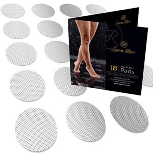 Luana Rose Premium Antirutsch Pads für Dusche und Badewanne - Anti-Rutsch-Schutz für Kinder und Senioren - Selbstklebend, hygienisch und transparent