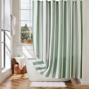 Ohocut Duschvorhang mit vertikalen Streifen, niedlicher Retro-Vintage-Streifen-Schleife für Badezimmer, wasserdichtes Polyestergewebe, moderner Badvorhang für 183 x 183 cm