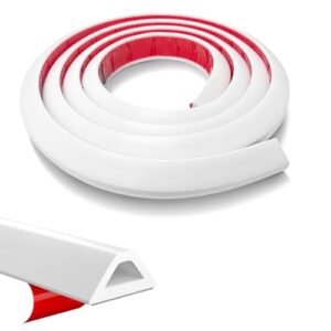 Selbstklebende Schwallschutzleiste für Badezimmer und Duschen, weiß, 1 Meter lang