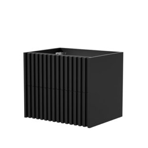 Modernes und elegantes Waschtisch-Unterschrank mit Schubladen in Schwarz fürs Badezimmer, 60x45x50 cm
