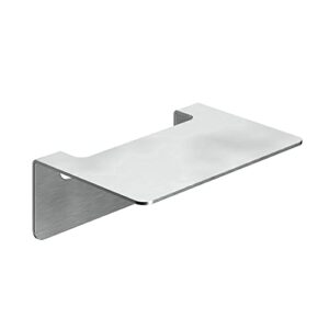 Badablage ohne Bohren aus Edelstahl - Selbstklebende Ablage fürs Bad - 14 x 9,5 x 5 cm