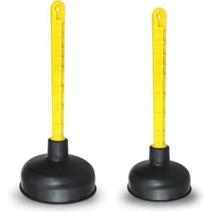 Badezimmer Abflussreiniger, Saugglocken mit 115 und 140 mm Durchmesser, WC-Entsperrer, Pömpel mit starker Saugleistung