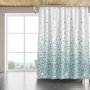 Duschvorhang-Auskleidung aus PEVA-Material, wasserdicht und leicht zu installieren. Mit 3 magnetischen Gewichten für eine sichere und bequeme Dusch Erfahrung.